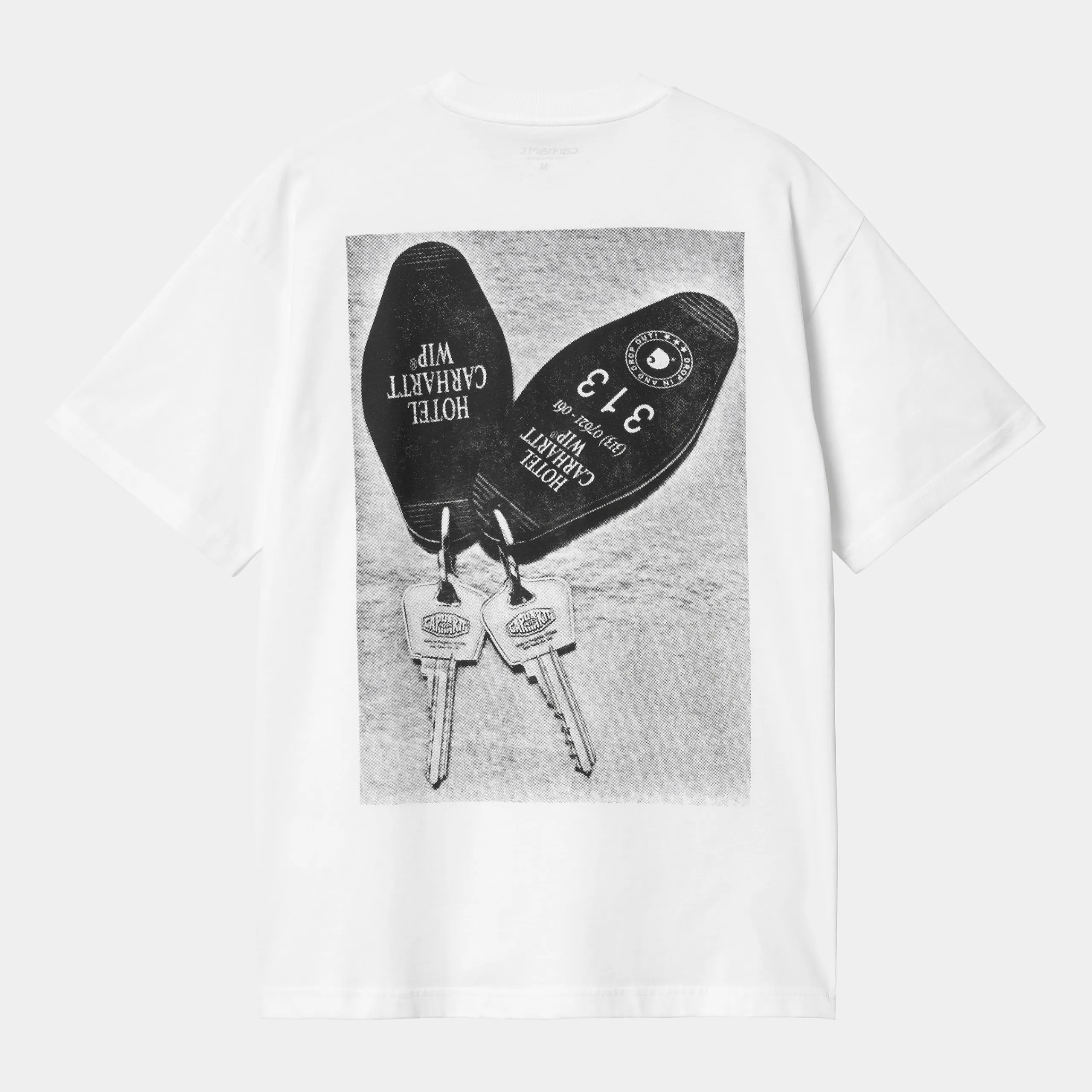 T-Shirts & Polos>Carhartt WIP S/S Hotel Keys T-Shirt White / Black