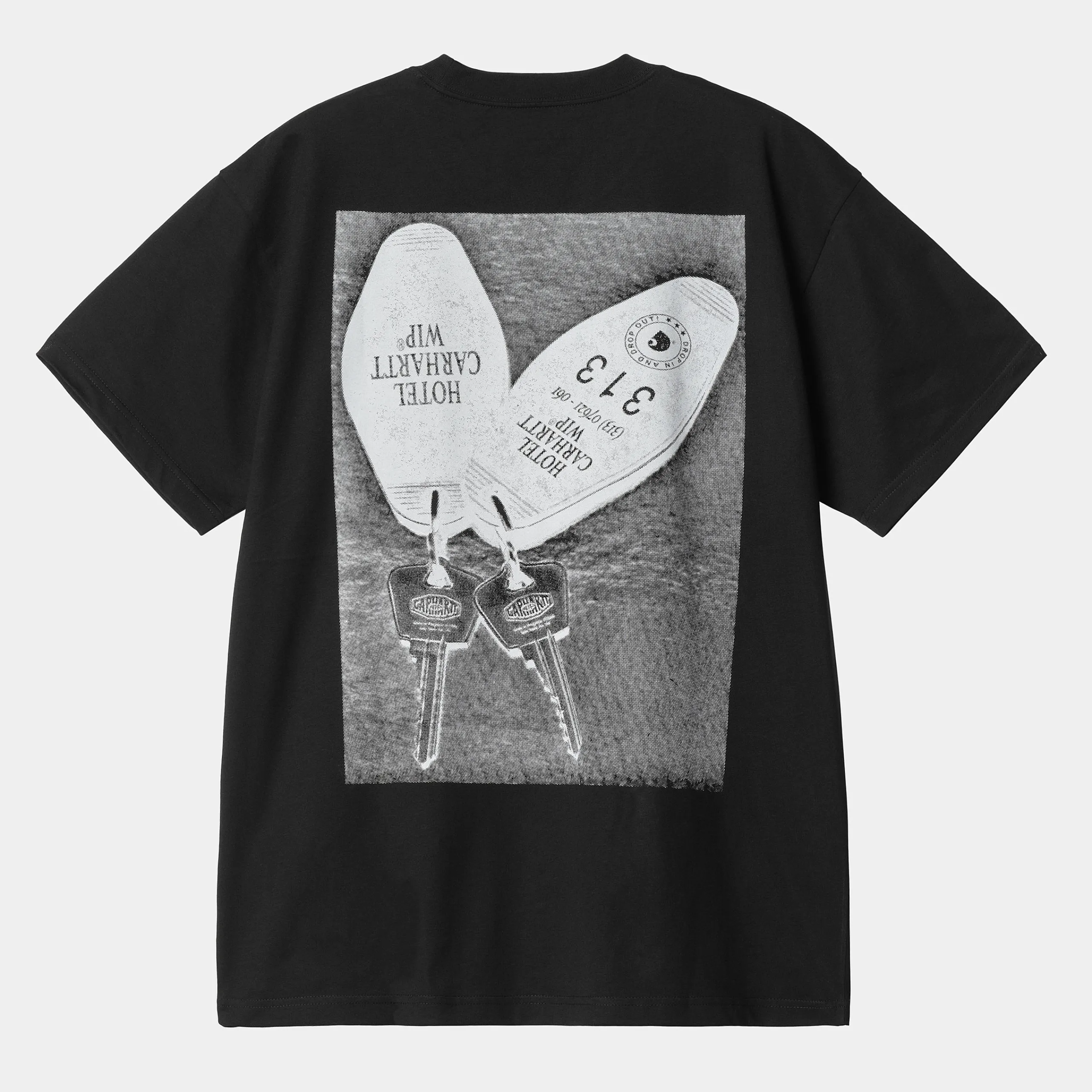 T-Shirts & Polos>Carhartt WIP S/S Hotel Keys T-Shirt Black / White