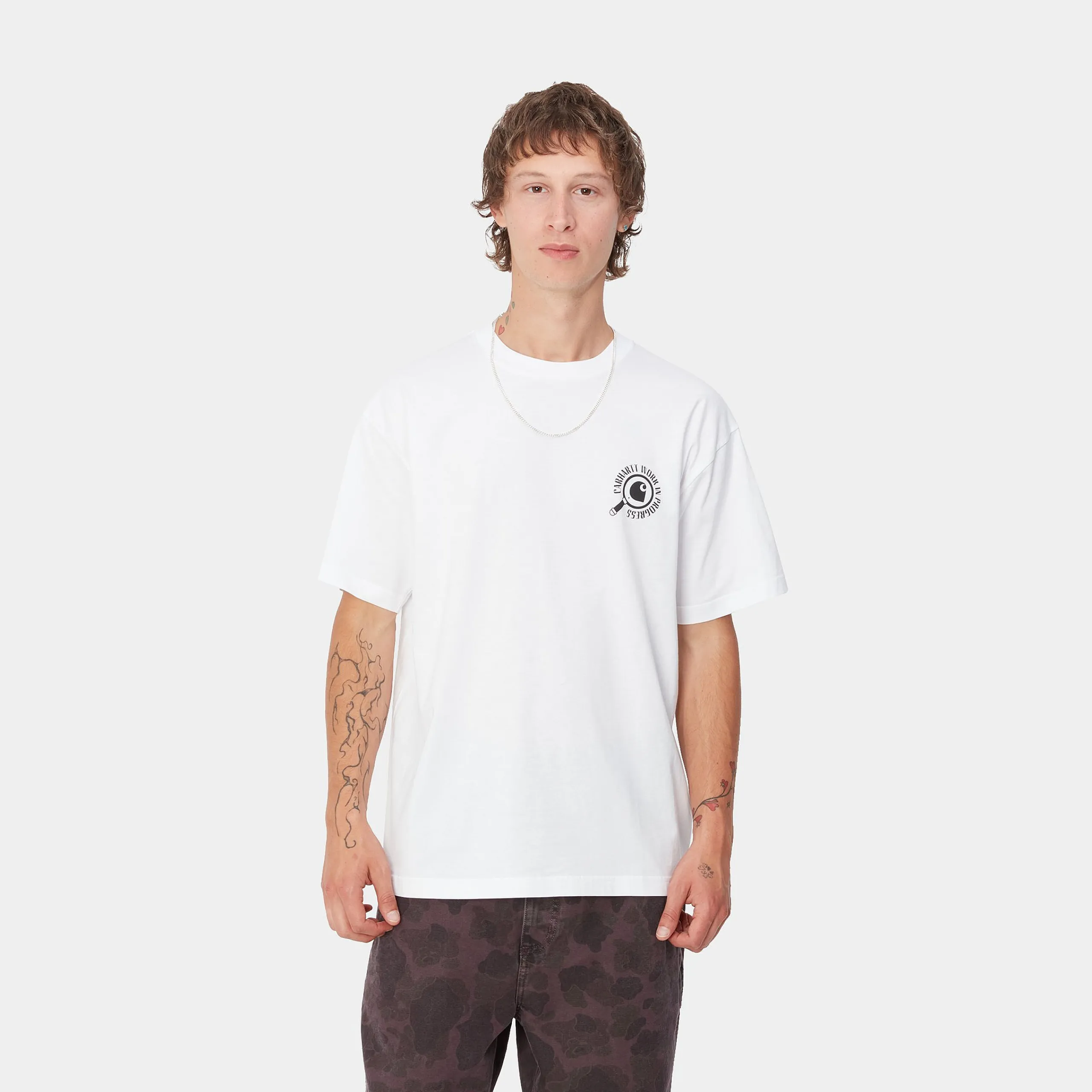 T-Shirts & Polos>Carhartt WIP S/S Inspector T-Shirt White