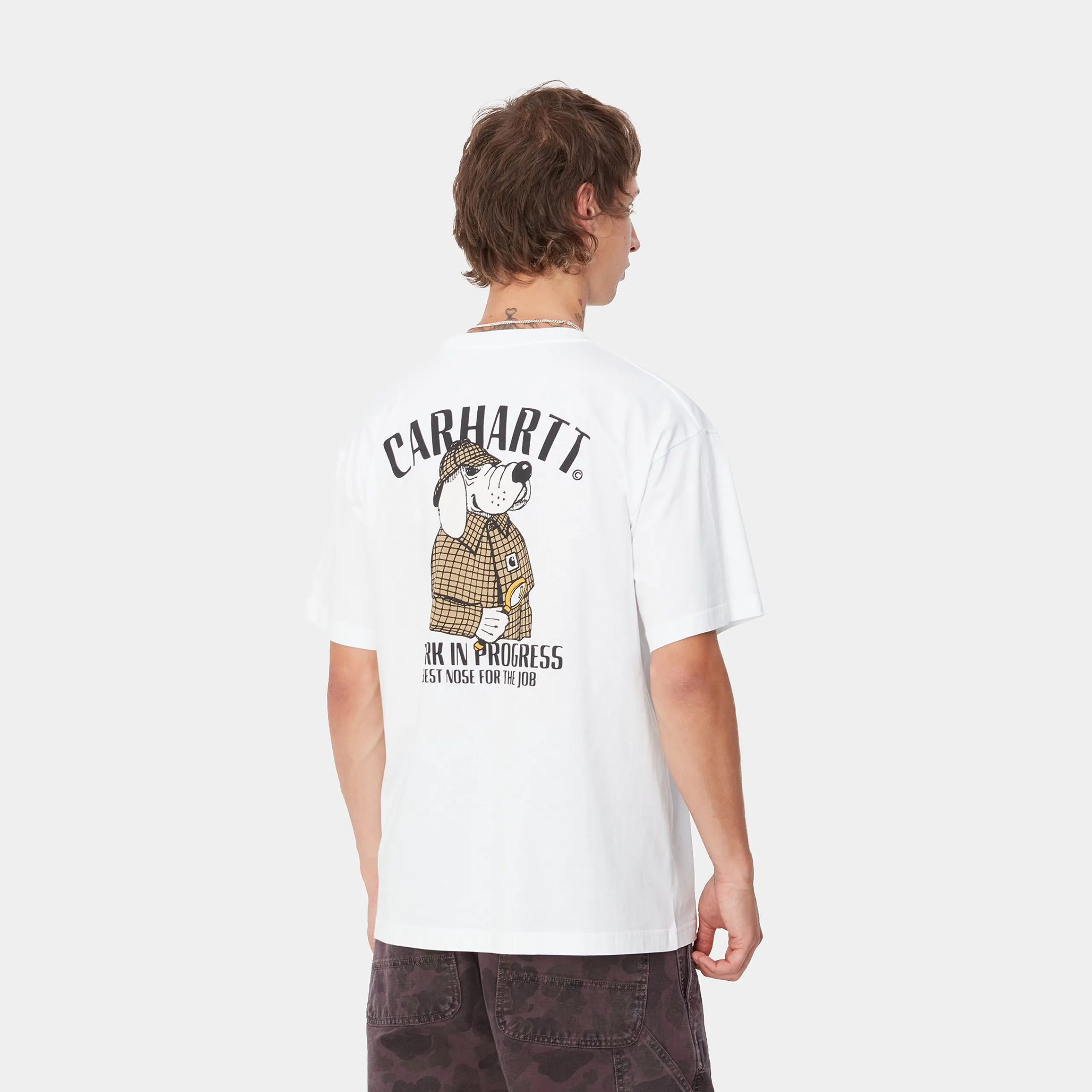 T-Shirts & Polos>Carhartt WIP S/S Inspector T-Shirt White