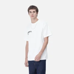 T-Shirts & Polos>Carhartt WIP S/S Jalou C T-Shirt White / Black
