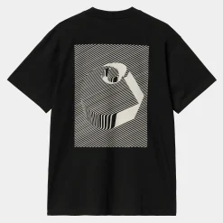 T-Shirts & Polos>Carhartt WIP S/S Jalou C T-Shirt Black / Grey
