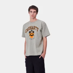 T-Shirts & Polos>Carhartt WIP S/S Lazy Duck Academy T-Shirt Grey Heather