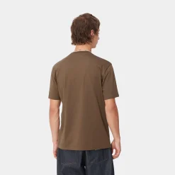 T-Shirts & Polos>Carhartt WIP S/S Move On Up T-Shirt Chocolate / Black