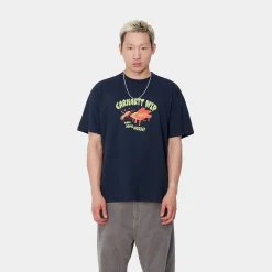 T-Shirts & Polos>Carhartt WIP S/S Noisy T-Shirt Air Force Blue