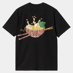 T-Shirts & Polos>Carhartt WIP S/S Noodle Soup T-Shirt Black