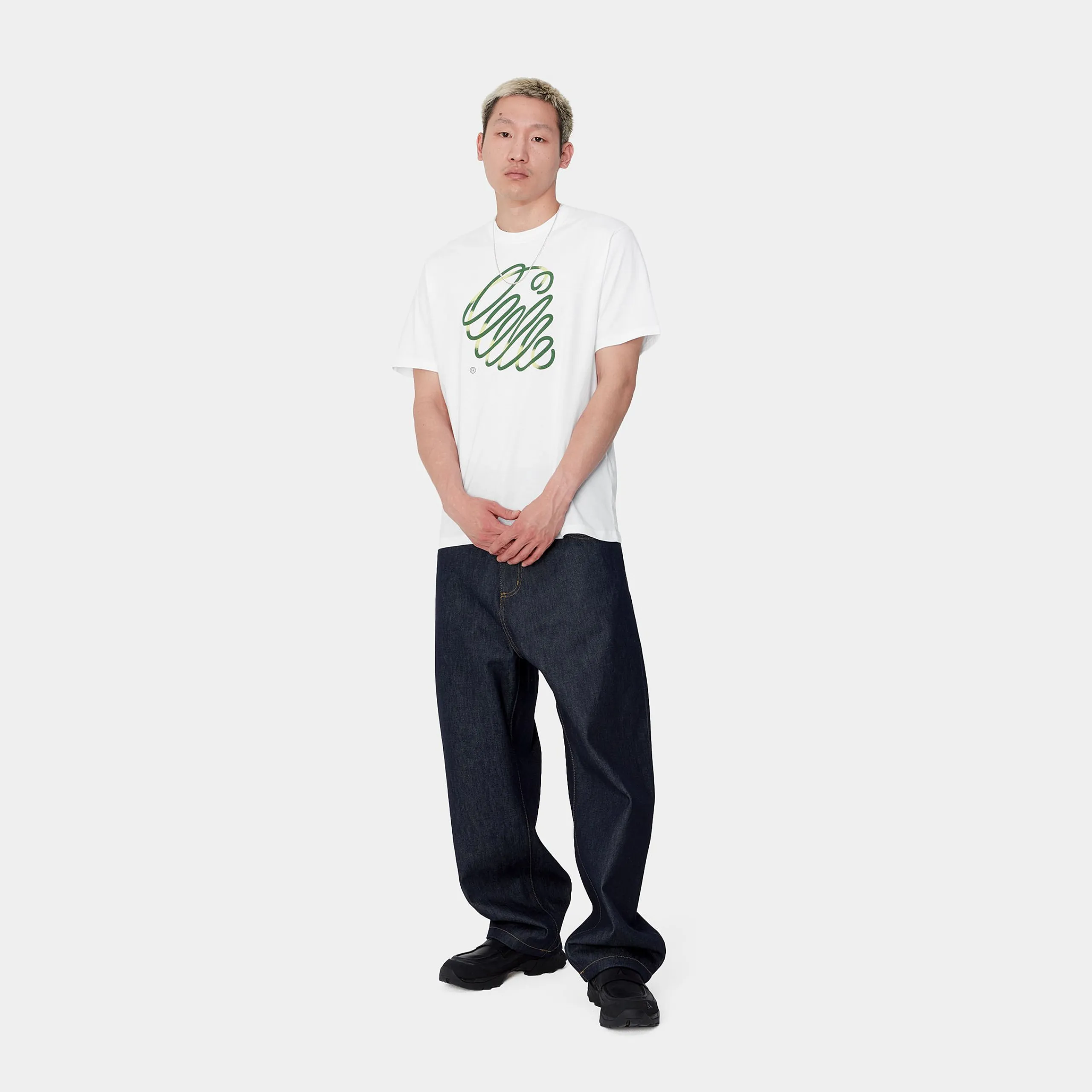T-Shirts & Polos>Carhartt WIP S/S Noodle T-Shirt White