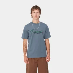 T-Shirts & Polos>Carhartt WIP S/S Paradise Script T-Shirt Positano