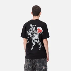 T-Shirts & Polos>Carhartt WIP S/S Pepe B.H.C T-Shirt Black