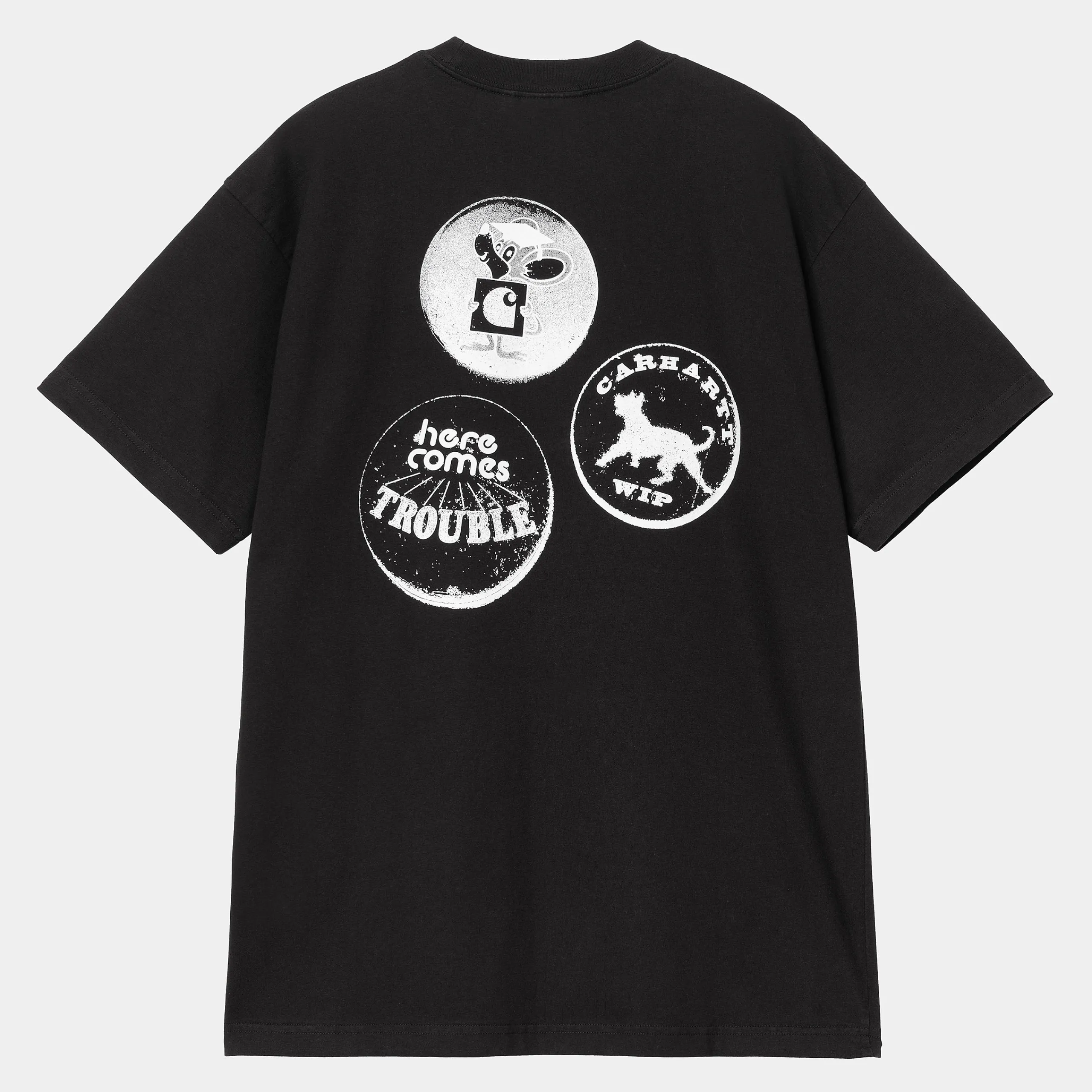 T-Shirts & Polos>Carhartt WIP S/S Pins T-Shirt Black / White
