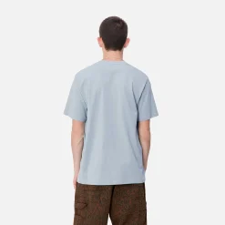 T-Shirts & Polos>Carhartt WIP S/S Pocket T-Shirt Misty Sky
