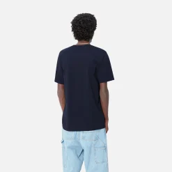 T-Shirts & Polos>Carhartt WIP S/S Pocket T-Shirt Dark Navy