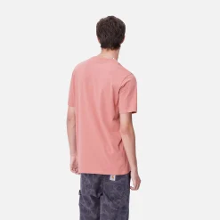 T-Shirts & Polos>Carhartt WIP S/S Script T-Shirt Dusty Rose / Sycamore Tree
