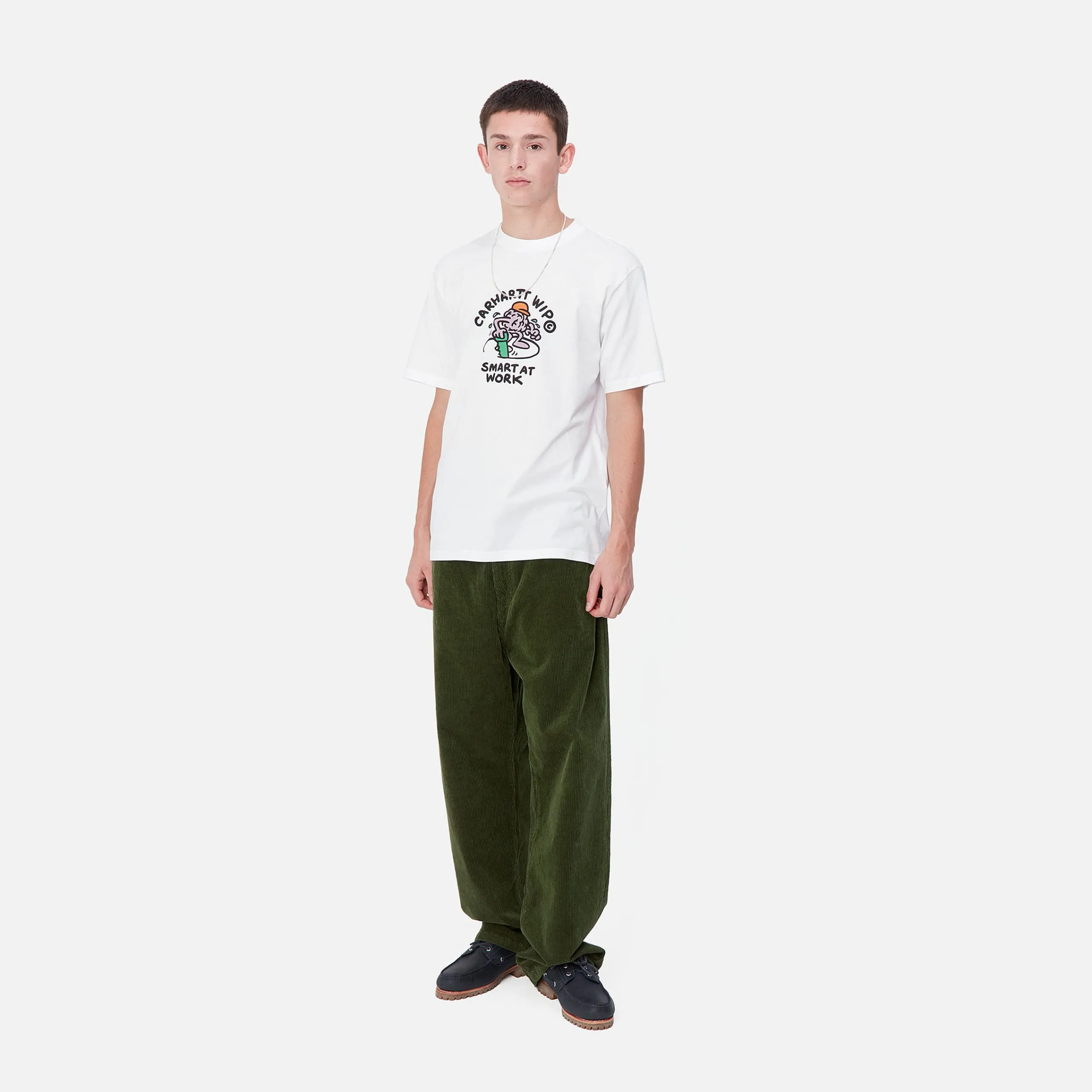 T-Shirts & Polos>Carhartt WIP S/S Smart T-Shirt White