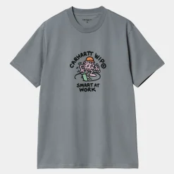 T-Shirts & Polos>Carhartt WIP S/S Smart T-Shirt Dove Grey