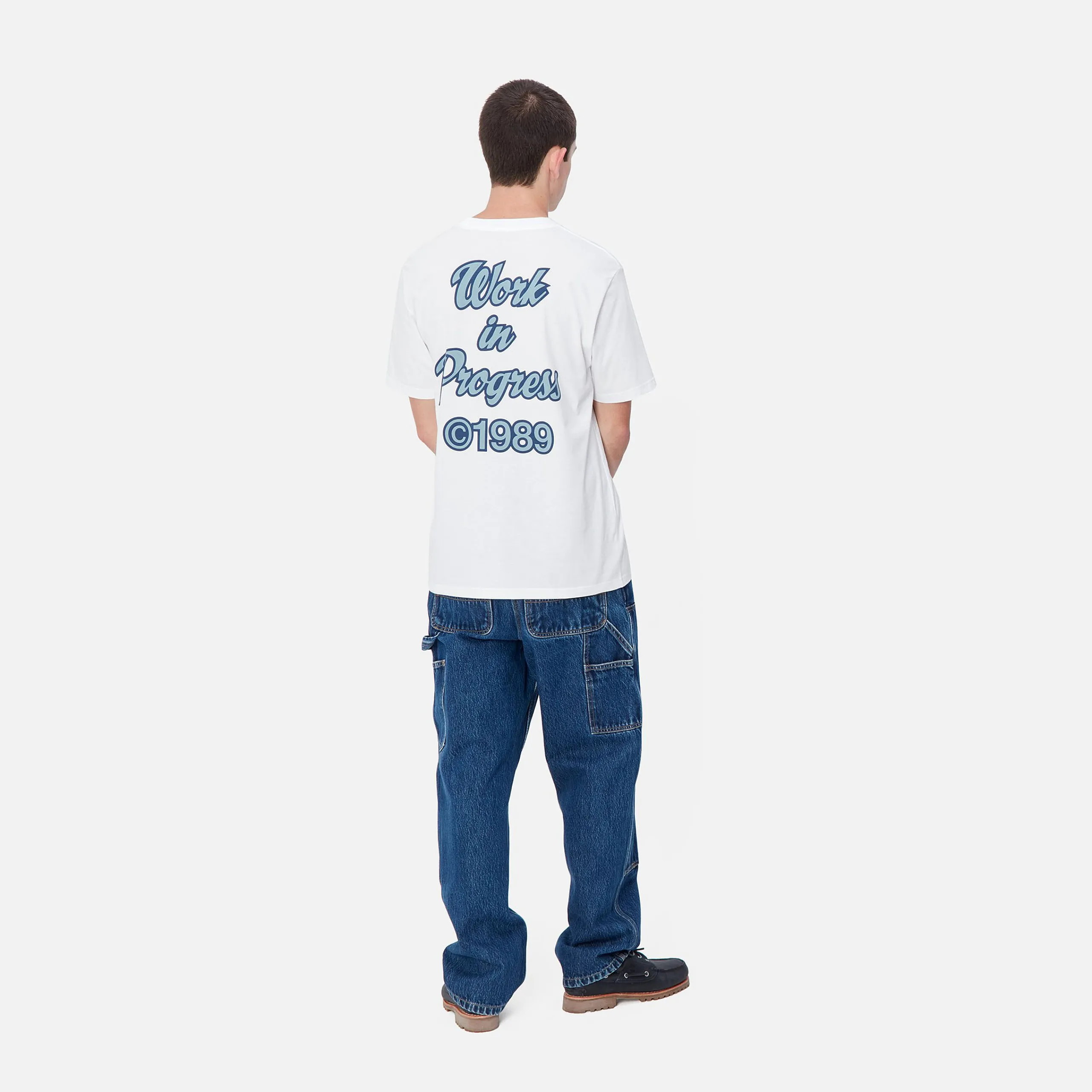 T-Shirts & Polos>Carhartt WIP S/S Spill T-Shirt White