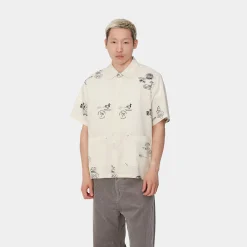 Hemden>Carhartt WIP S/S Stamp Shirt Stamp Print, Wax