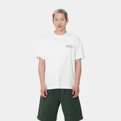 T-Shirts & Polos>Carhartt WIP S/S Stamp T-Shirt White / Black