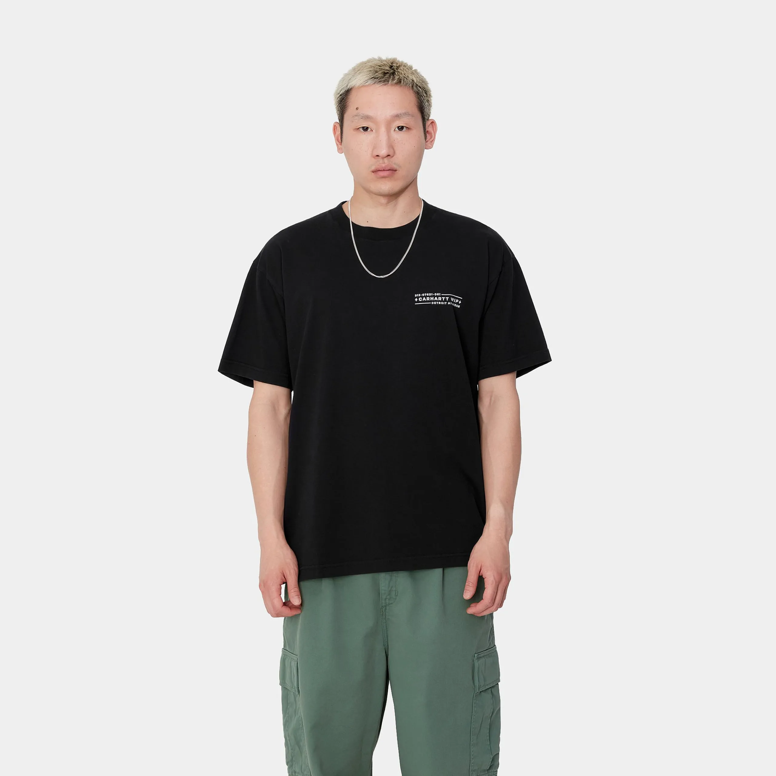 T-Shirts & Polos>Carhartt WIP S/S Stamp T-Shirt Black / White