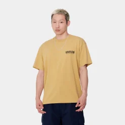 T-Shirts & Polos>Carhartt WIP S/S Stamp T-Shirt Bourbon / Black