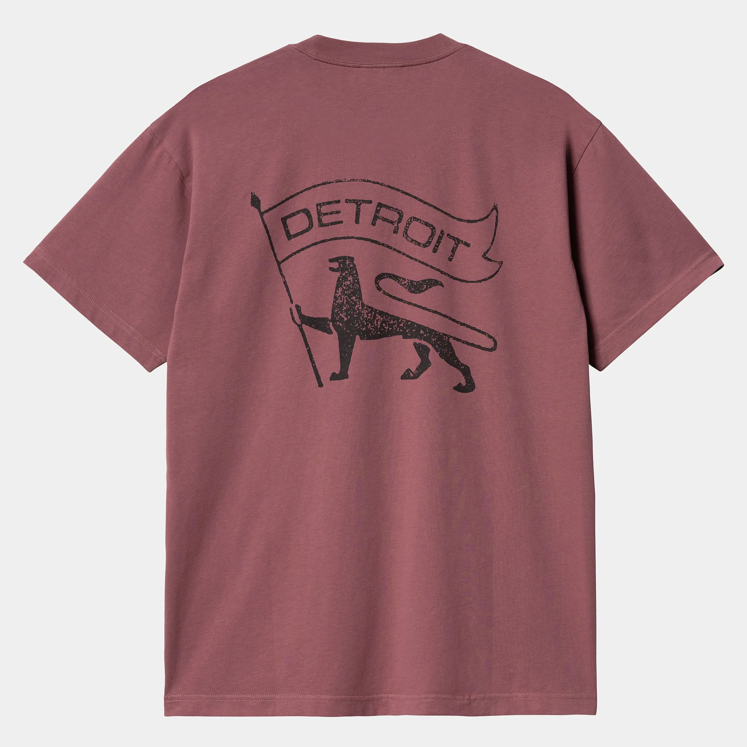 T-Shirts & Polos>Carhartt WIP S/S Stamp T-Shirt Dusty Fuchsia / Black