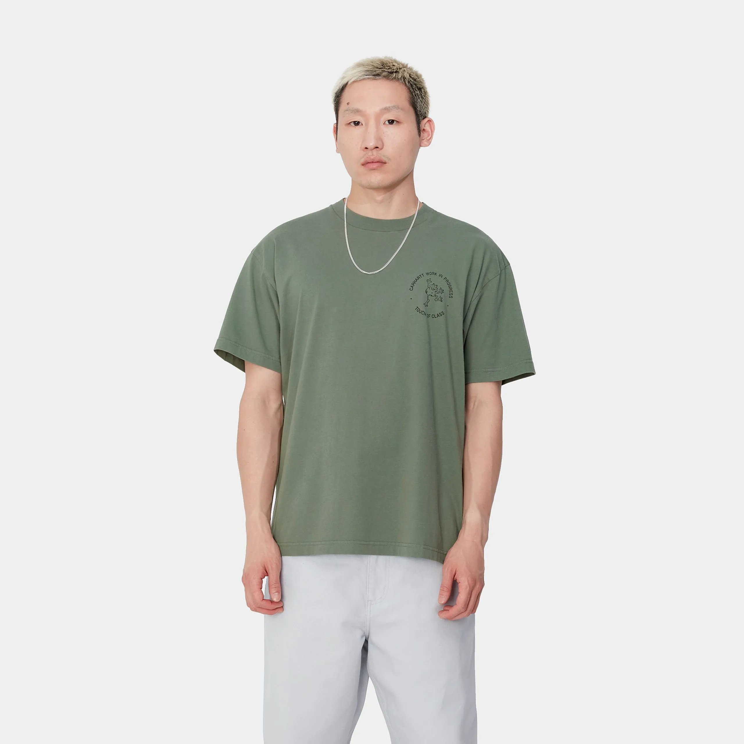 T-Shirts & Polos>Carhartt WIP S/S Stamp T-Shirt Duck Green / Black