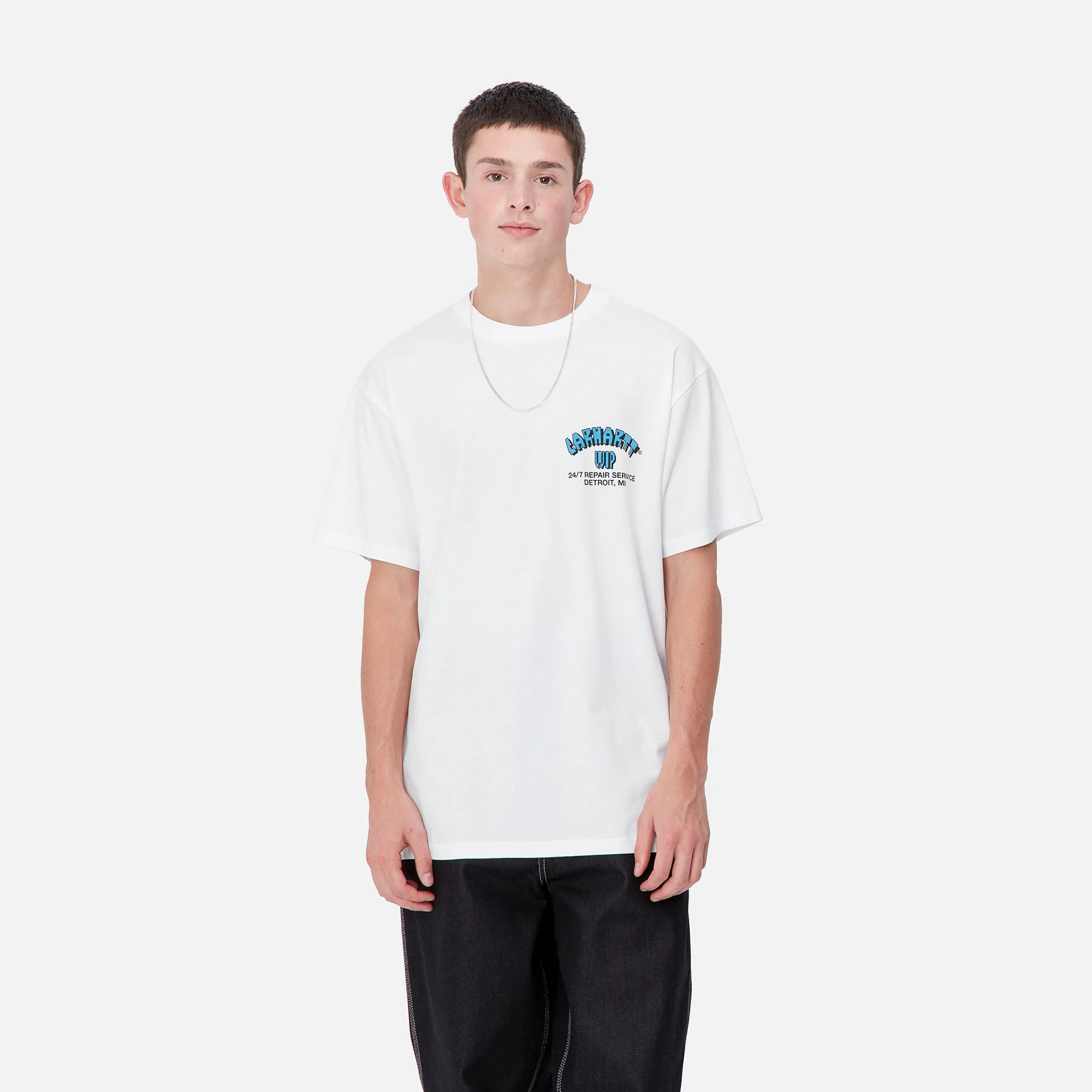 T-Shirts & Polos>Carhartt WIP S/S Super Tired T-Shirt White