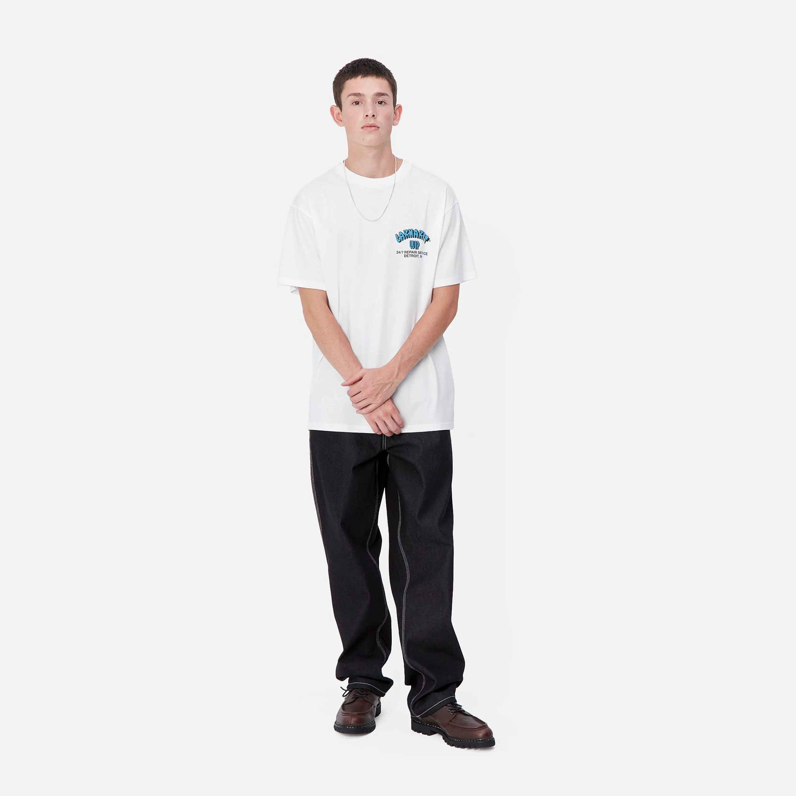 T-Shirts & Polos>Carhartt WIP S/S Super Tired T-Shirt White