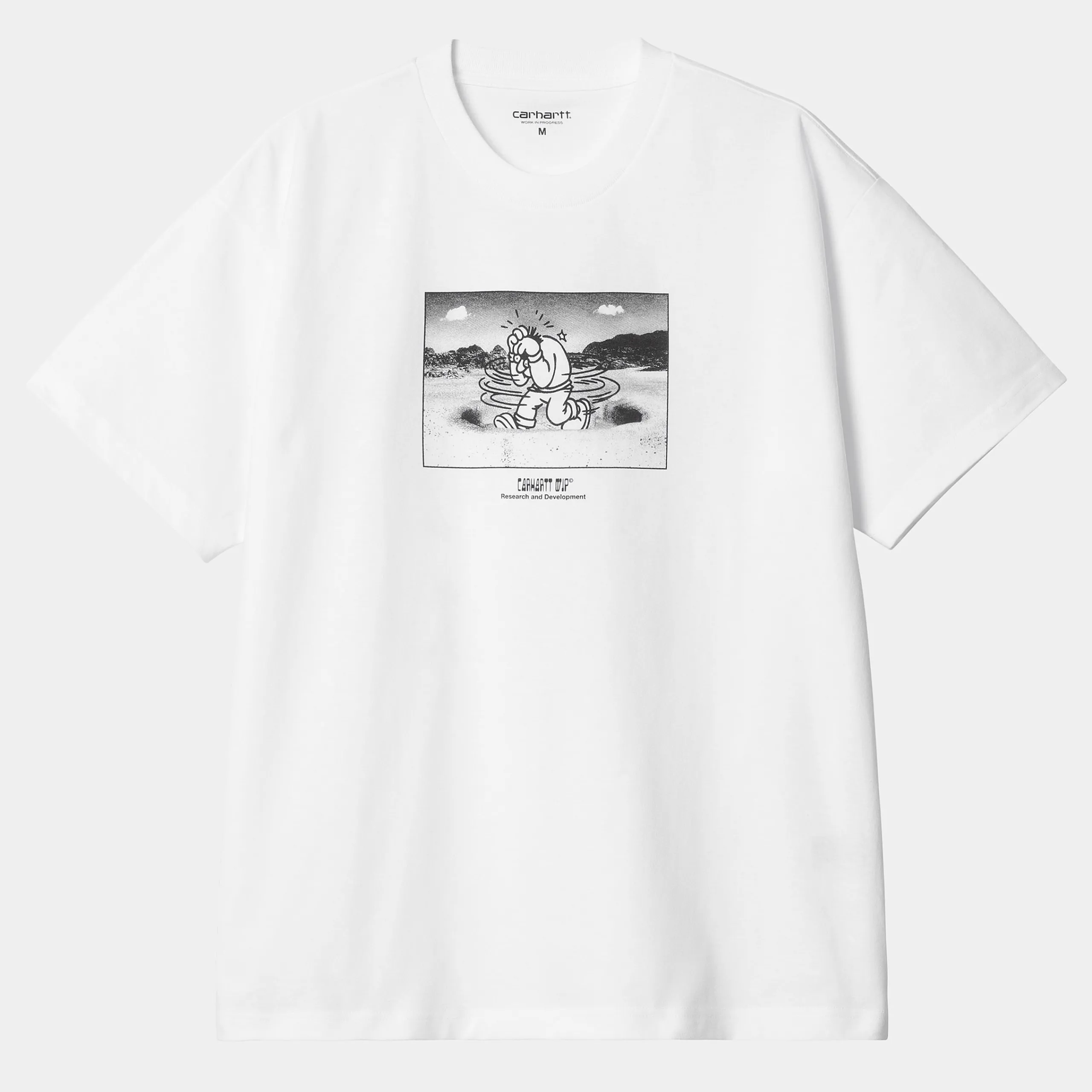 T-Shirts & Polos>Carhartt WIP S/S Think Tank T-Shirt White