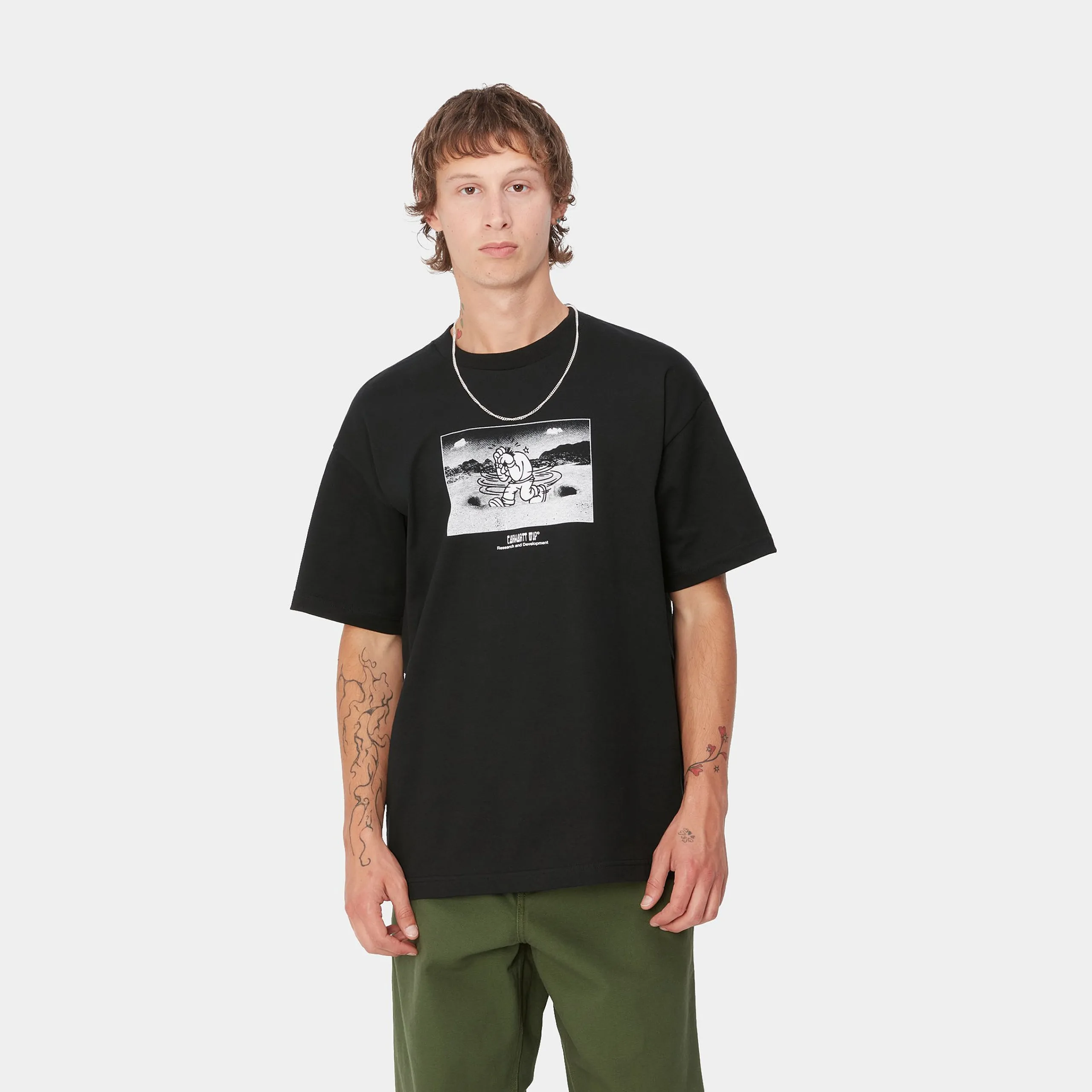 T-Shirts & Polos>Carhartt WIP S/S Think Tank T-Shirt Black