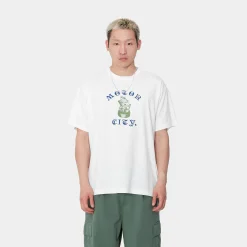 T-Shirts & Polos>Carhartt WIP S/S Tyre T-Shirt White
