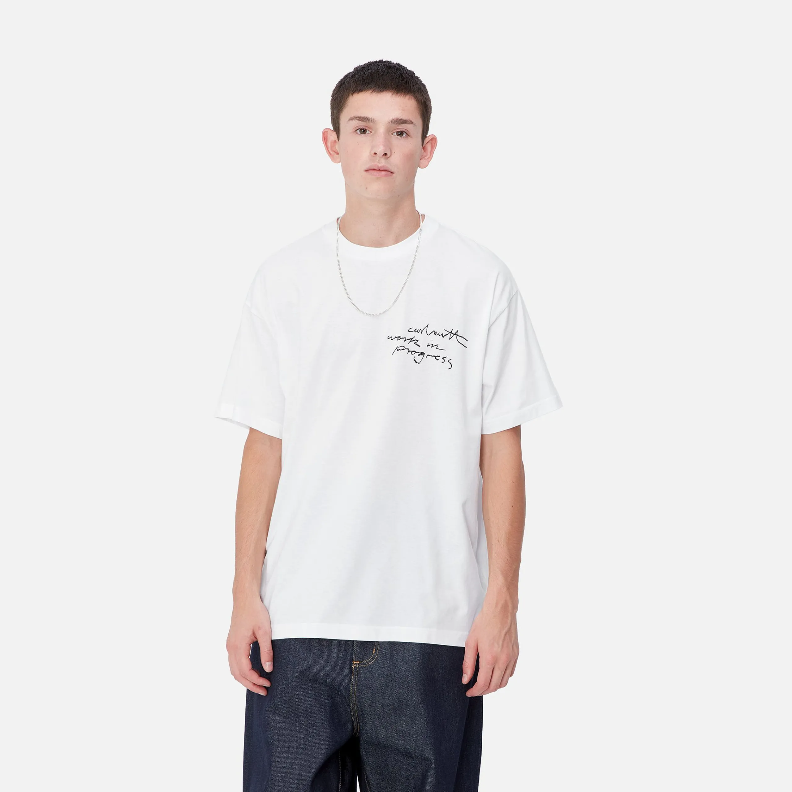 T-Shirts & Polos>Carhartt WIP S/S WIP Pencil T-Shirt White / Black