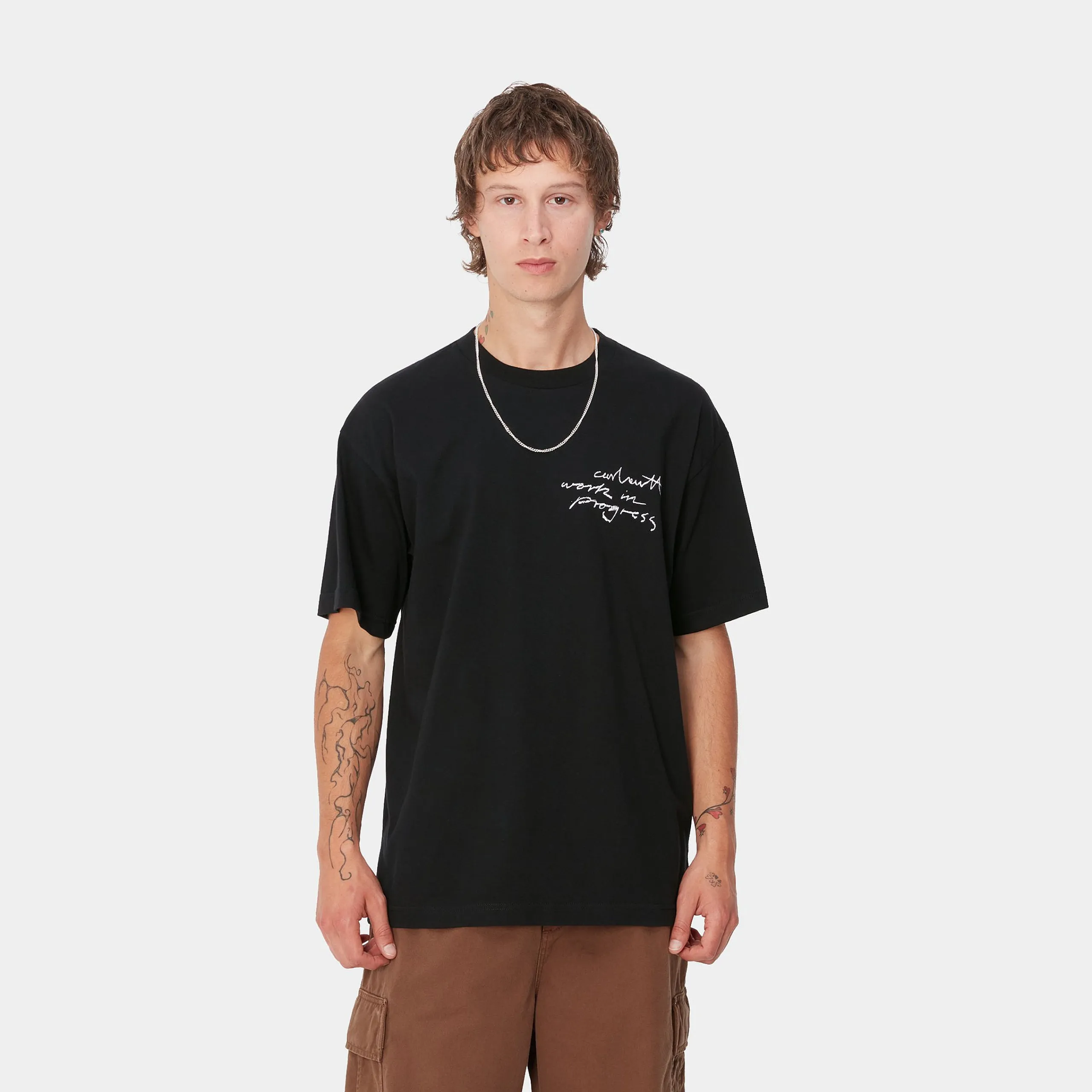 T-Shirts & Polos>Carhartt WIP S/S WIP Pencil T-Shirt Black / White