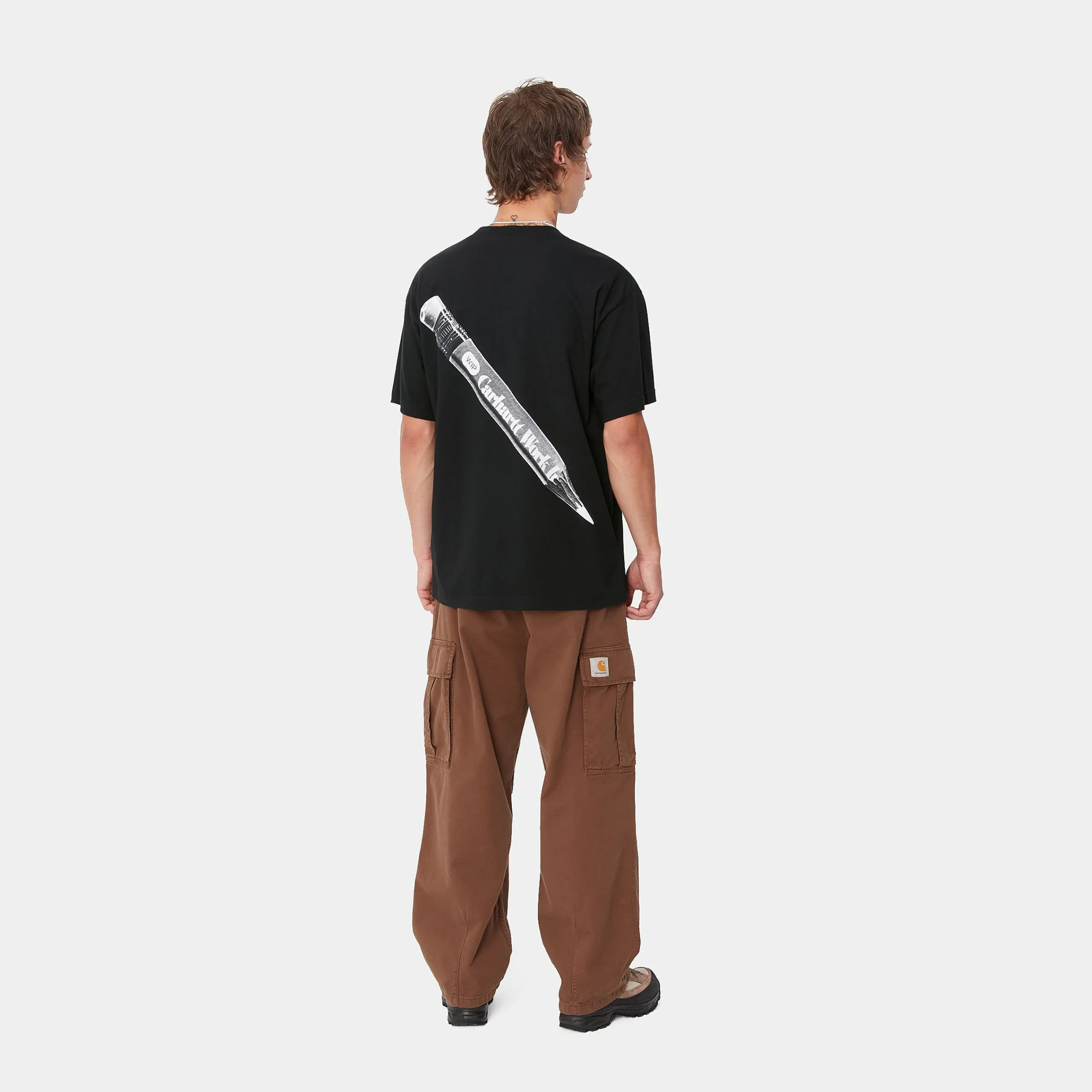 T-Shirts & Polos>Carhartt WIP S/S WIP Pencil T-Shirt Black / White