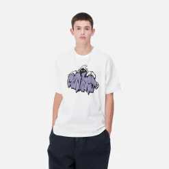 T-Shirts & Polos>Carhartt WIP S/S Yute T-Shirt White