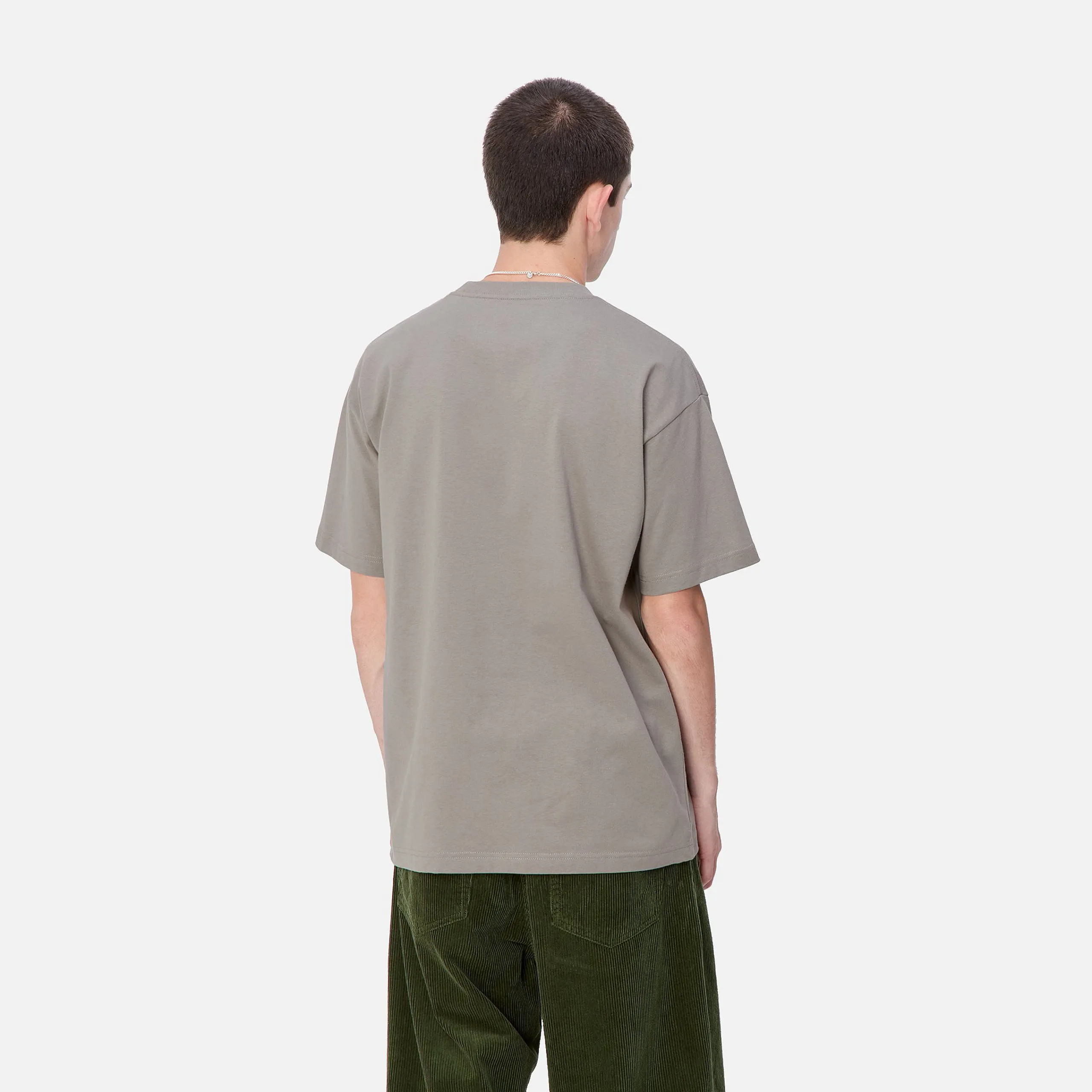 T-Shirts & Polos>Carhartt WIP S/S Yute T-Shirt Misty Grey