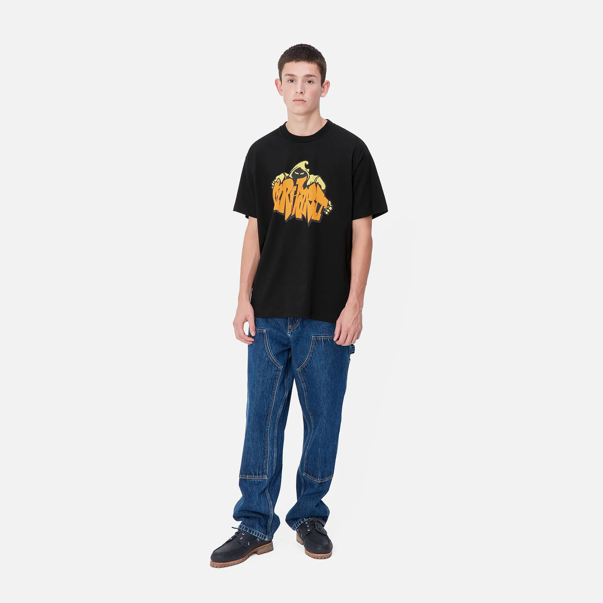 T-Shirts & Polos>Carhartt WIP S/S Yute T-Shirt Black