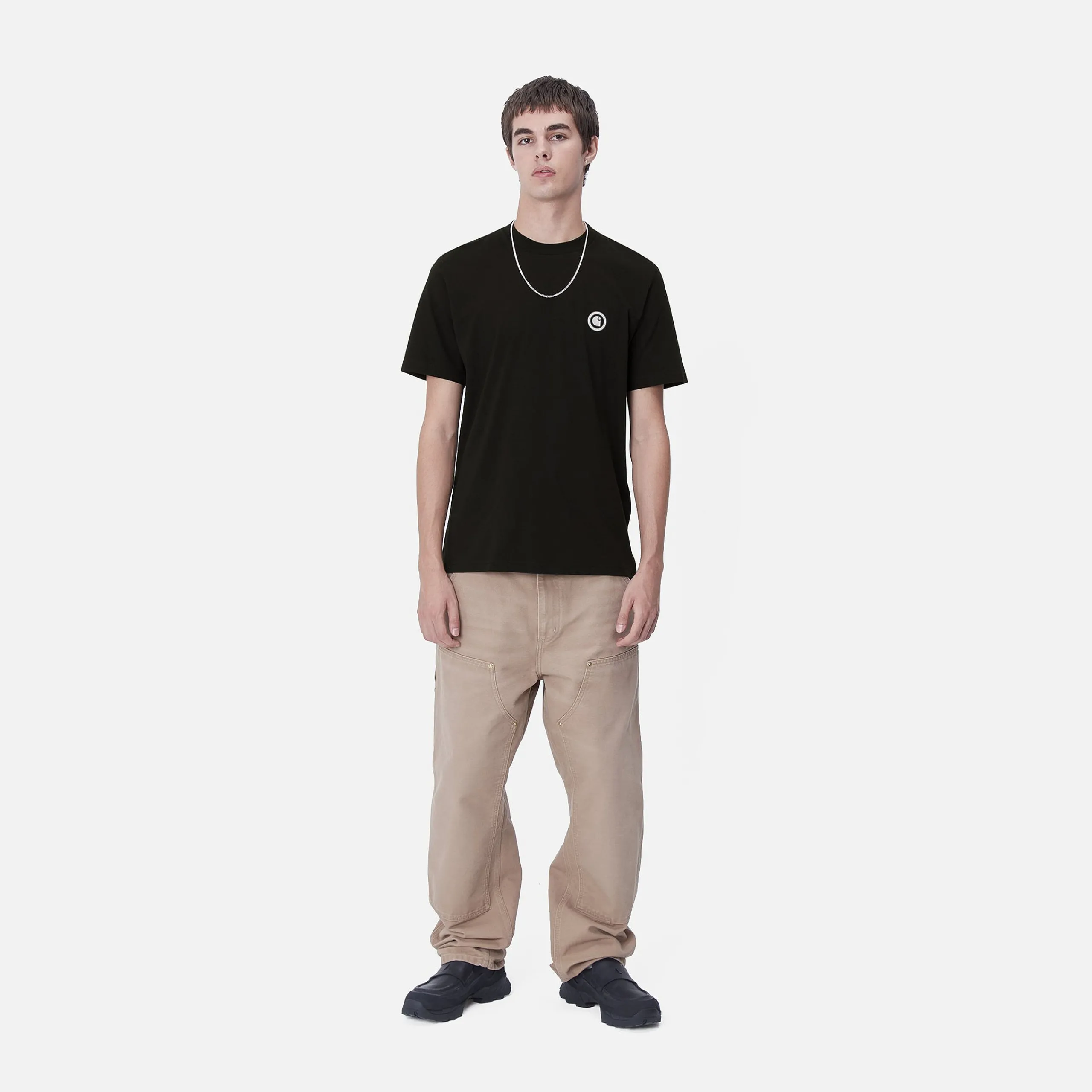 T-Shirts & Polos>Carhartt WIP S/S Zipper T-Shirt Black / MulticolorMoonbeam