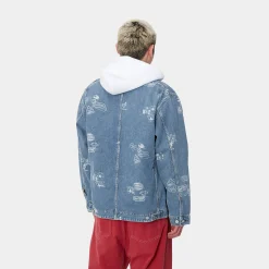 Jacken & Mäntel|Denim>Carhartt WIP Stamp Jacket Stamp Print, Blue