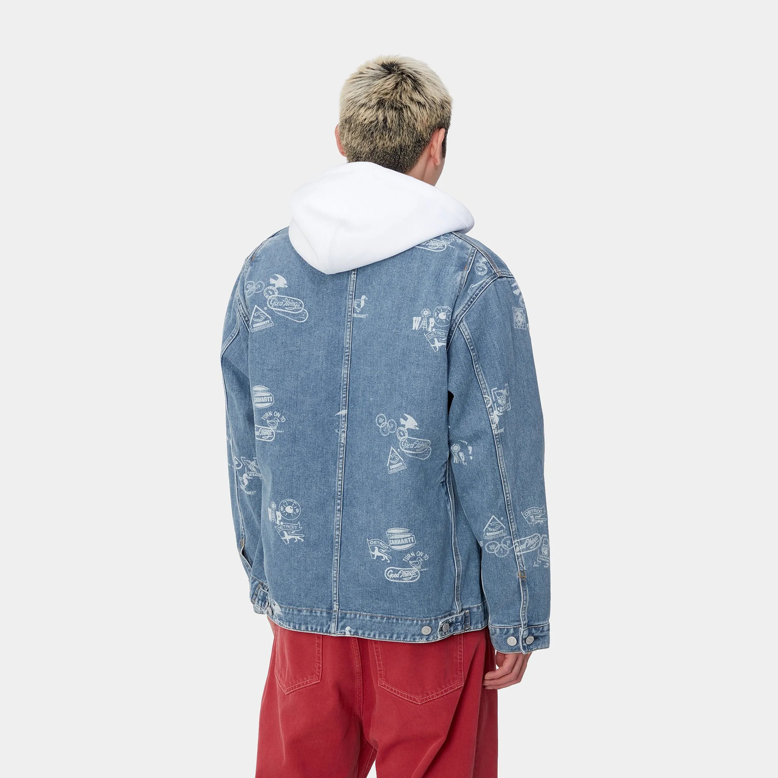 Jacken & Mäntel|Denim>Carhartt WIP Stamp Jacket Stamp Print, Blue