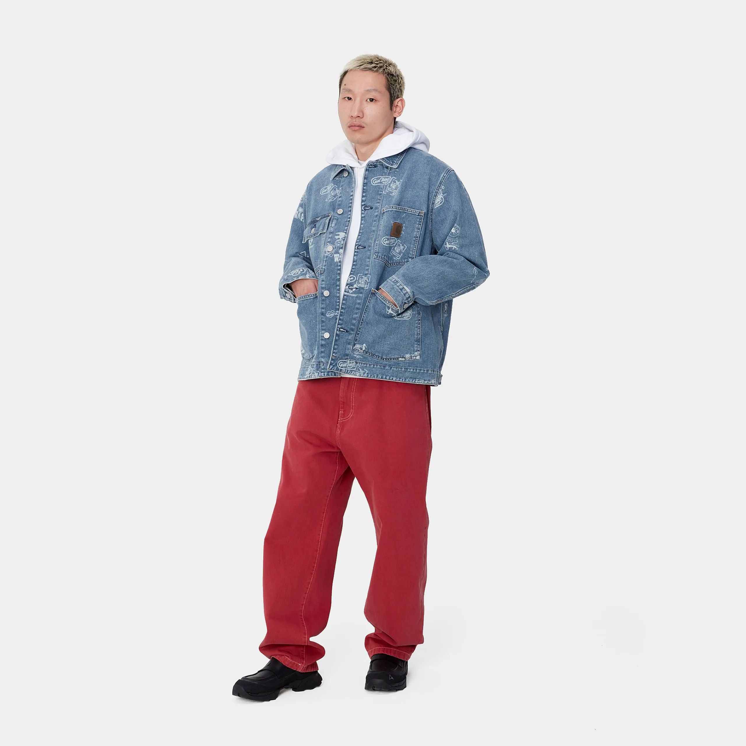 Jacken & Mäntel|Denim>Carhartt WIP Stamp Jacket Stamp Print, Blue