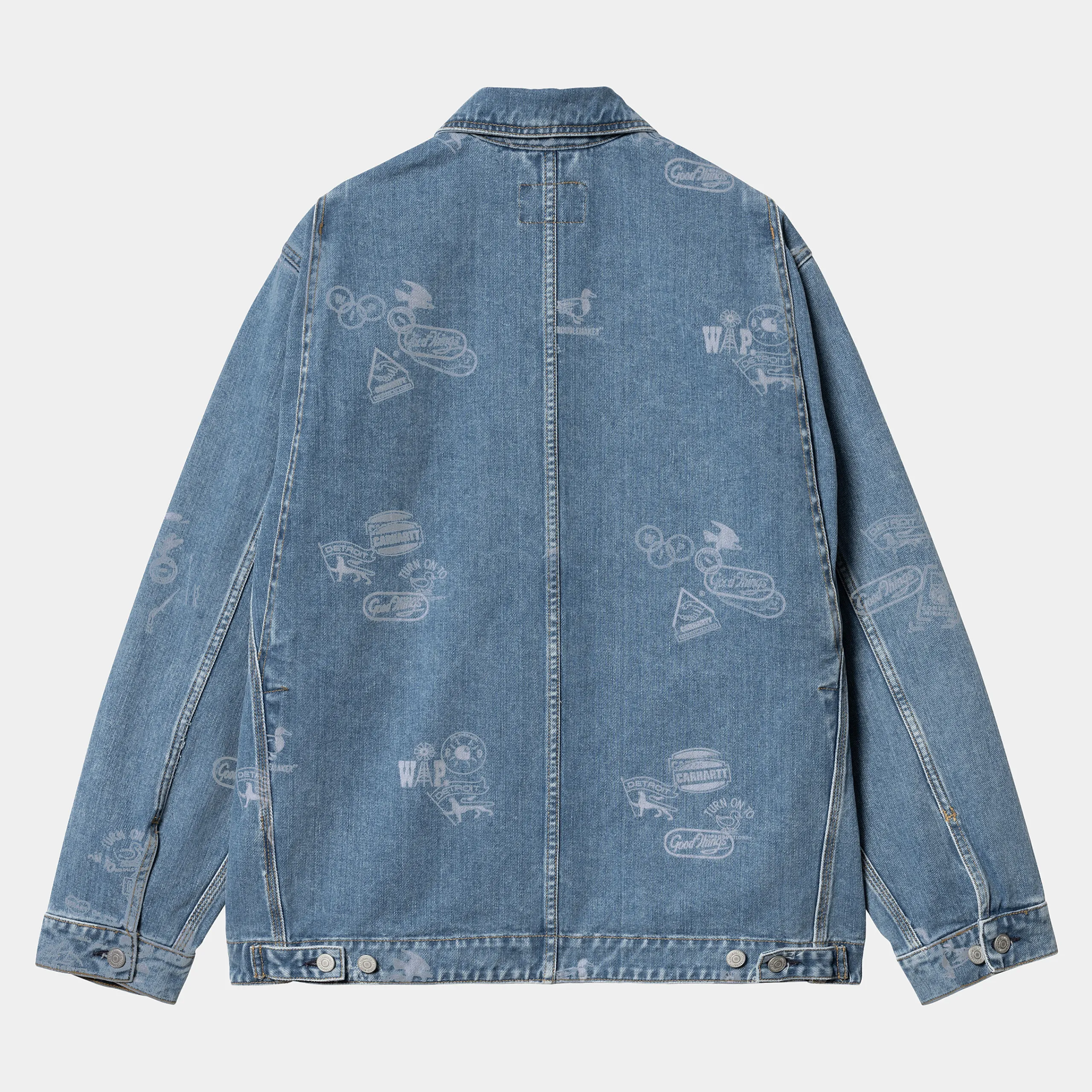 Jacken & Mäntel|Denim>Carhartt WIP Stamp Jacket Stamp Print, Blue