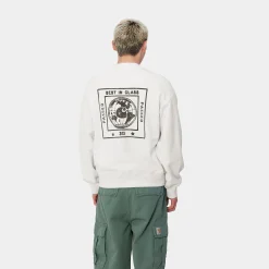 Sweats>Carhartt WIP Stamp Sweat Ash Heather / Black