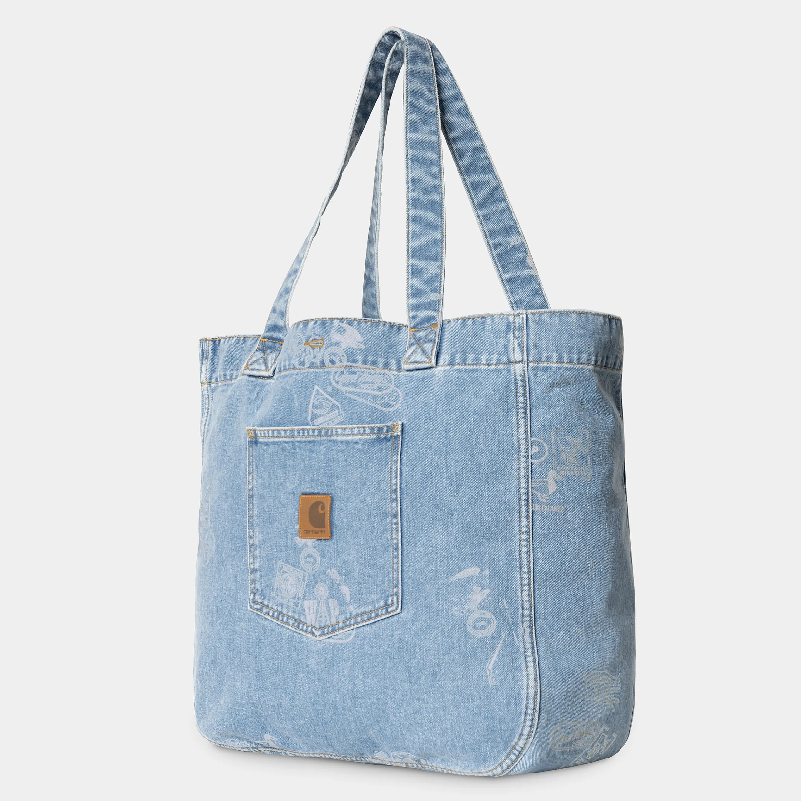 Accessoires|Accessoires>Carhartt WIP Stamp Tote Bag Stamp Print, Blue