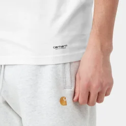 Unterwäsche>Carhartt WIP Standard Crew Neck T-Shirt White + White