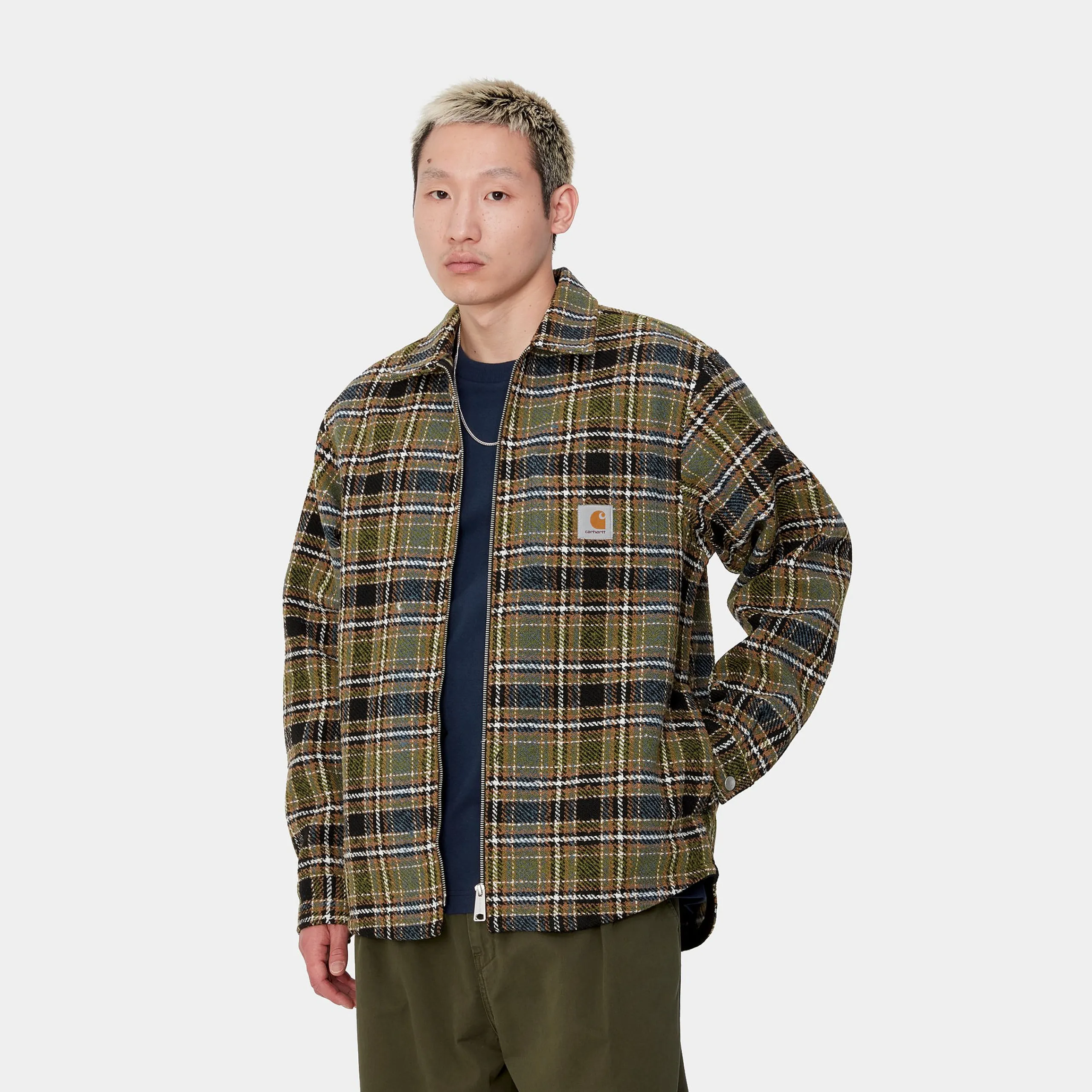 Jacken & Mäntel|Hemden>Carhartt WIP Stroy Shirt Jac Stroy Check, Black