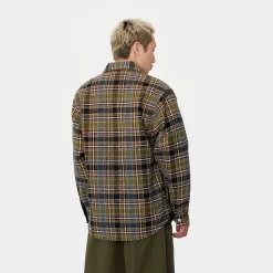 Jacken & Mäntel|Hemden>Carhartt WIP Stroy Shirt Jac Stroy Check, Black