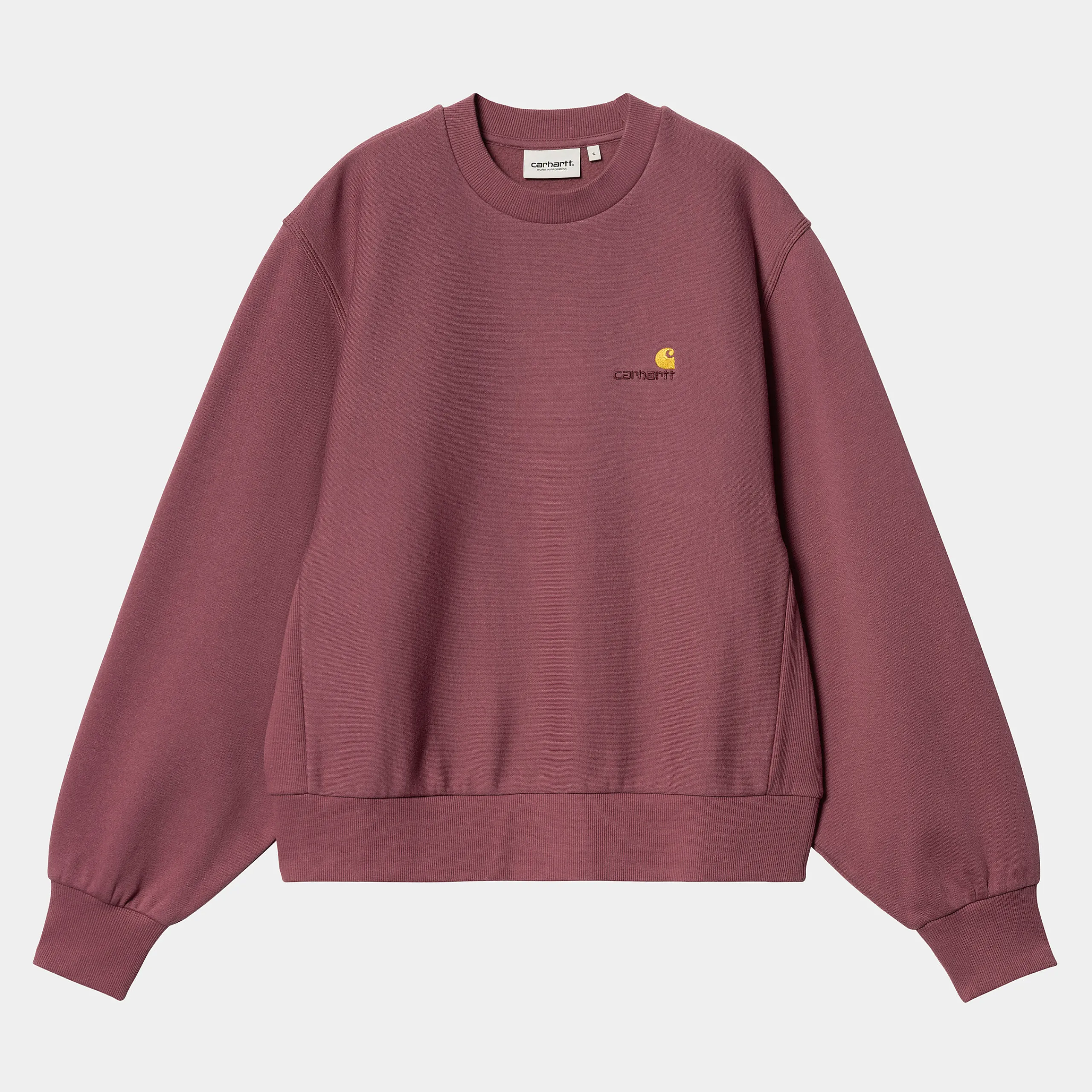 Sweats>Carhartt WIP W' American Script Sweatshirt Dusty Fuchsia