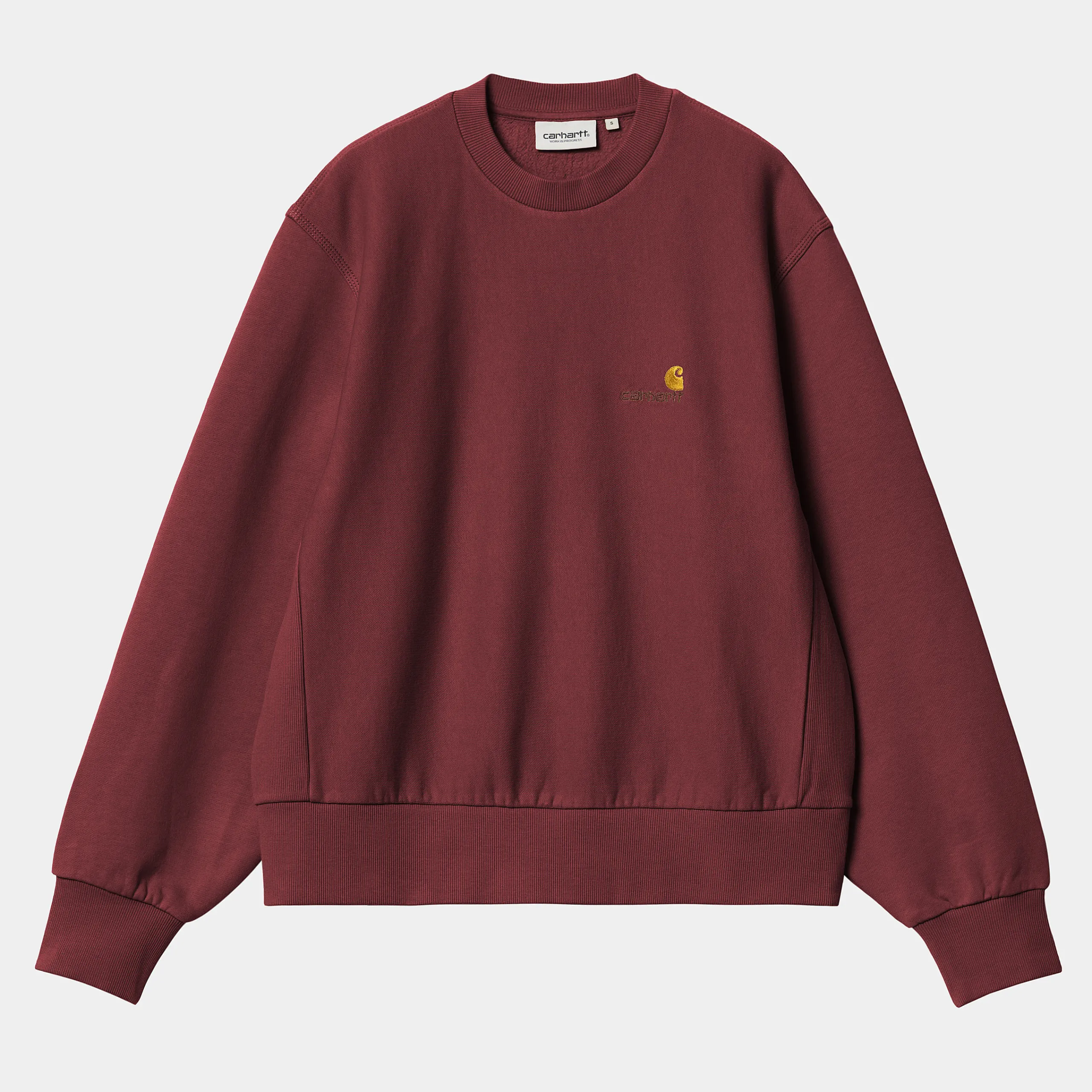 Sweats>Carhartt WIP W' American Script Sweatshirt Malbec