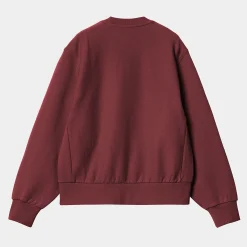 Sweats>Carhartt WIP W' American Script Sweatshirt Malbec